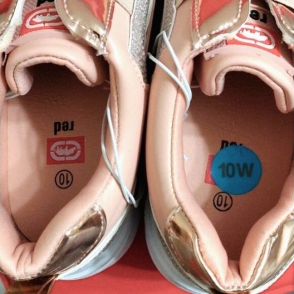 Red Rhino SPARKLE Sneakers Sz 10 Pink Yoga Gym Athleisure Athletic Barbiecore - Picture 7 of 10